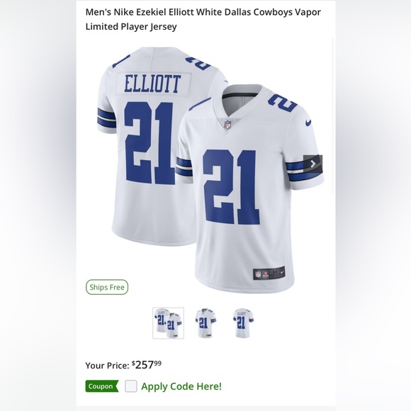 Men’s XXL Nike Ezekiel Elliot authentic jersey - Picture 7 of 7